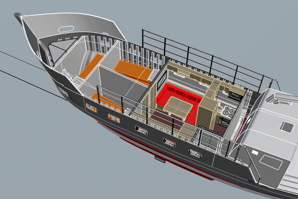 diseño interior barco
